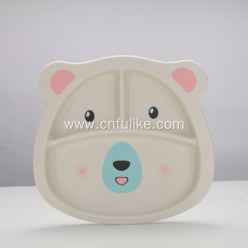 Children's Bamboo Tableware Cute Animal Dinnerware